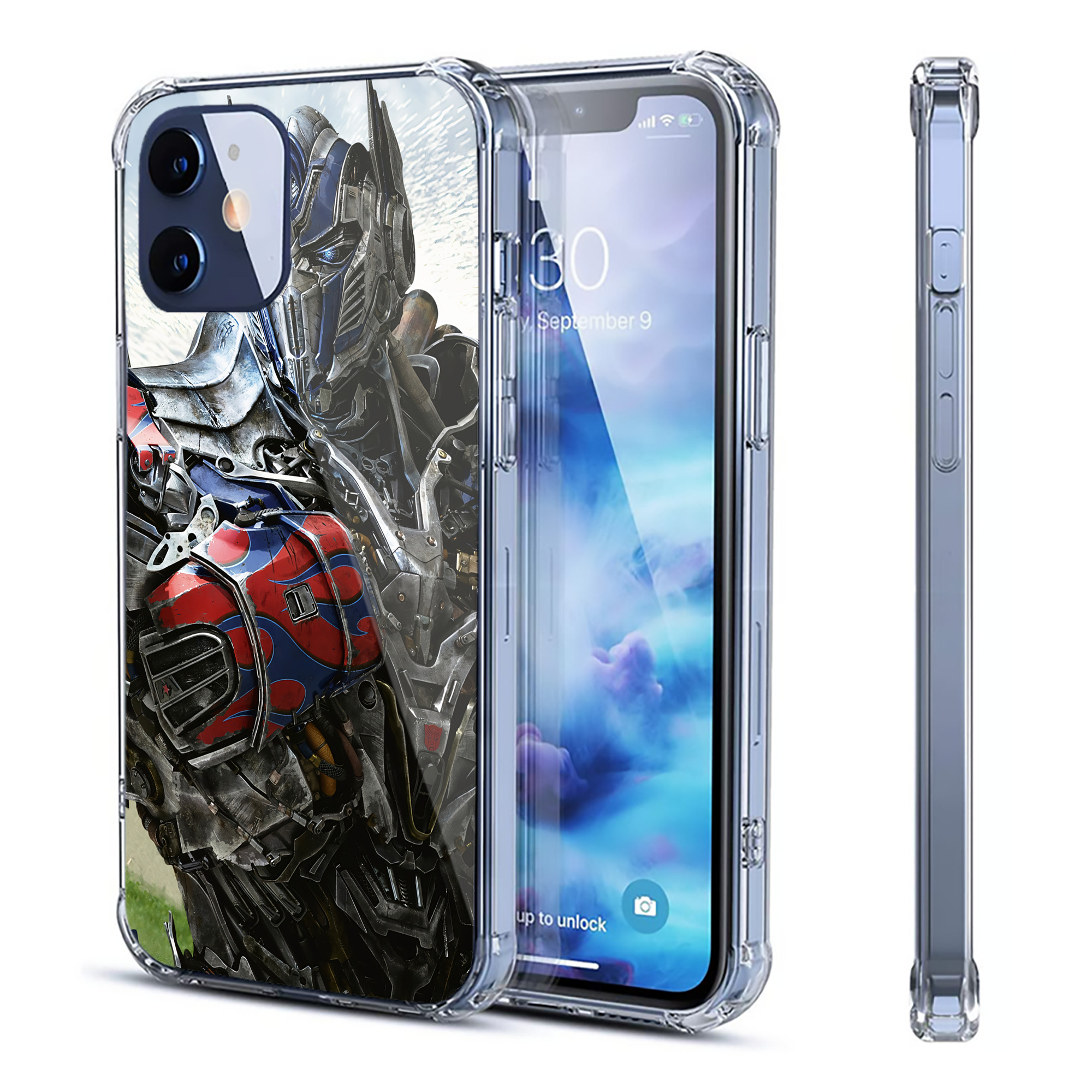（画像用） Transformers トランスフォーマー 【iPhone 12シリーズ対応】透明スマホケース（クリアソフトケース）